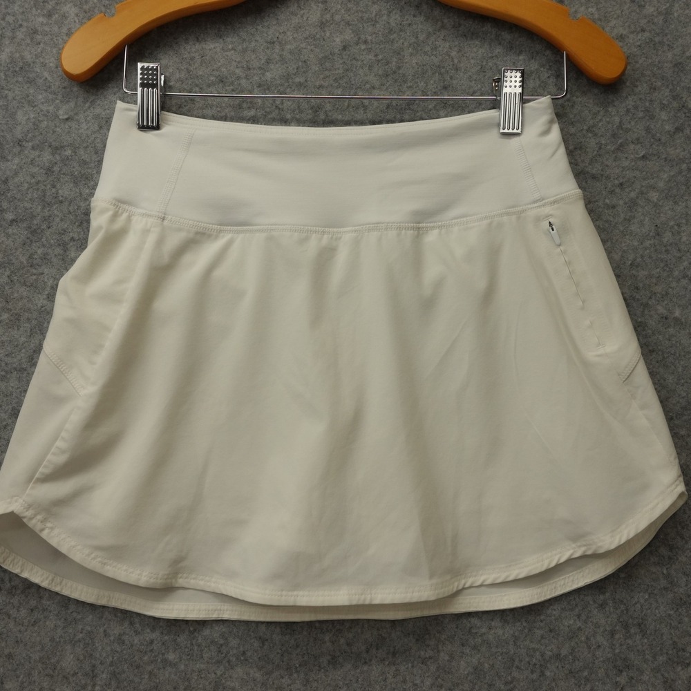 Tennis Court Skort OUTDOOR VOICES Women SMALL White Preppy Tech Performance Golf